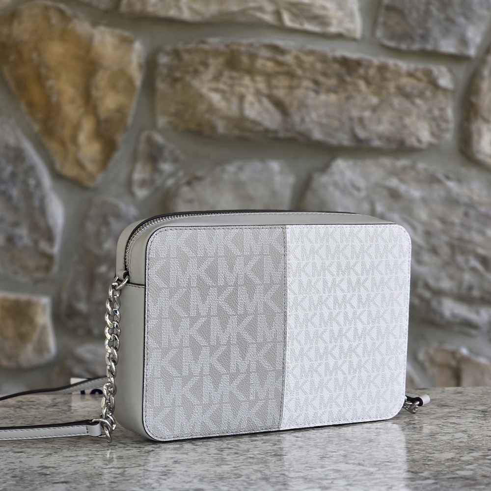 Michael Kors Jet Set Logo Color-Block LG Crossbody - Picture 3 of 6